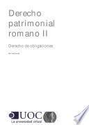 Derecho patrimonial romano ll
