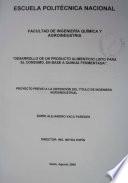 DESARROLLO DE UN PRODUCTO ALIMENTICIO LISTO PARA EL CONSUMO, EN BASE A QUINUA FERMENTADA