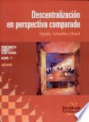 Descentralización en perspectiva comparada