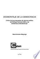Desmontaje de la democracia