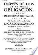 Despues de Dios la primera obligacion