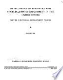 Development of Resources and Stabilization of Employment in the United States