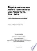 Diagnóstico de los recursos naturales y culturales de los Lagos Poopó y Uru Uru, Oruru, Bolivia