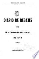 Diario de debates del H. Congreso Nacional de ...