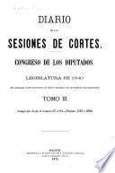 Diario de las Sesiones de Cortes, Congreso de los Diputados