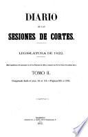 Diario de las sesiones de Cortes, Legislatura de ...