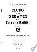 Diario de los debates de la Cámara de Diputados