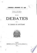 Diario de los debates de la Cámara de Diputados