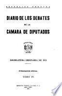 Diario de los debates de la Cámara de Diputados