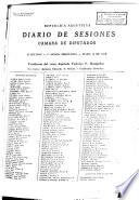 Diario de sesiones de la Cámara de Diputados