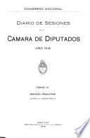 Diario de sesiones de la Cámara de Diputados