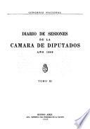 Diario de sesiones de la Cámara de diputados