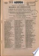 Diario de sesiones de la Cámara de diputados