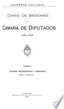 Diario de sesiones de la Cámara de Diputados