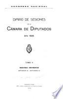 Diario de sesiones de la Cámara de diputados