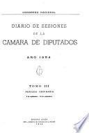 Diario de sesiones de la Cámara de Diputados