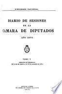 Diario de sesiones de la Cámara de Diputados