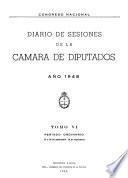 Diario de sesiones de la Cámara de Diputados