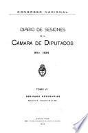 Diario de sesiones de la Cámara de diputados