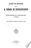 Diario de sesiones de la Cámara de Representantes