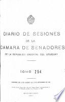 Diario de sesiones de la Cámara de Senadores de la República Oriental del Uruguay