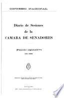Diario de sesiones de la camara de Senadores