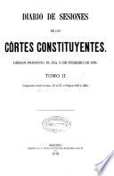 Diario de Sesiones de las Cortes Constituyentes