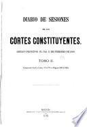 Diario de sesiones de las Córtes constituyentes