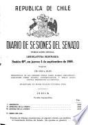 Diario de sesiones del Senado