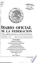 Diario oficial de la federación