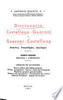 Diccionario castellano-guarani y guarani-castellano