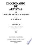 Diccionario de artistas de Cataluña, Valencia y Baleares