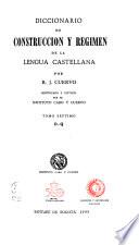 Diccionario de construcción y régimen de la lengua castellana