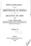 Diccionario de la administración de Filipinas