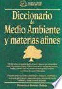 Diccionario de medio ambiente y materias afines