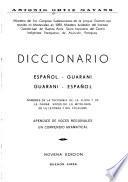 Diccionario español-guaraní, guaraní-español