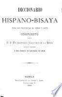 Diccionario hispano-bisaya para las provincias de Samar y Leyte