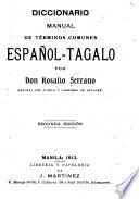 Diccionario manual de términos comunes Español-Tagalo