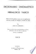 Diccionario onomástico y heráldico vasco