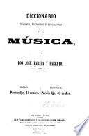 Diccionario técnico, histórico y biográfico de la música