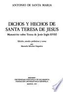Dichos y hechos de Santa Teresa de Jesús
