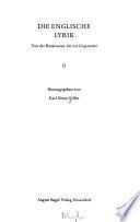 Die englische Lyrik