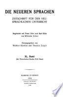 Die Neueren Sprachen
