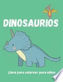 Dinosaurios Libro para colorear para niños