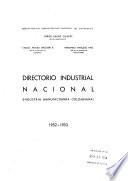 Directorio nacional de la industria manufacturera
