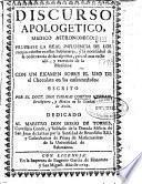 Discurso apologetico, medico astronomico