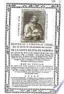 Discurso canonico legal, que en honor de los acuerdos del Cabildo de la Santa iglesia de Zamora, en favor de Don Juan Joseph Duro del Saz ...