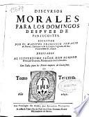 Discursos morales para los domingos despues de Pentecostes