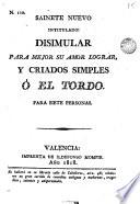 Disimular para mejor su amor lograr y criados simples o El Tordo