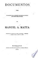 Documentos para un capítulo de la historia diplomática de Chile en su última guerra con España